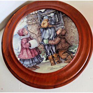 Catherine Simpson Framed Collector Plate Caring Hands and Hearts 1999